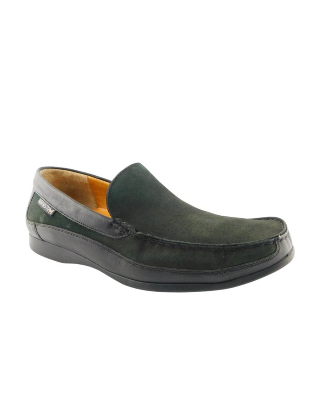 MEPHISTO Black Leather Air Relax Slip On Loafers Men's 11